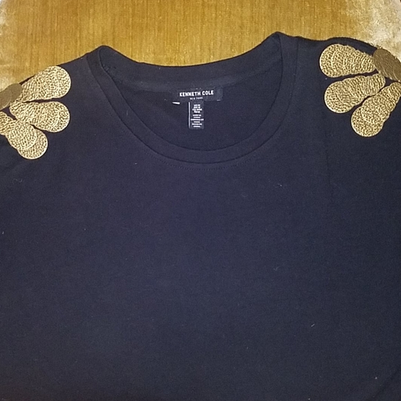 Kenneth Cole Embellished Sweatshirt NWOT - Picture 3 of 6